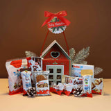 Pack Kinder Navidad con dulces y chocolates en diseño festivo, ideal para regalar en Navidad.