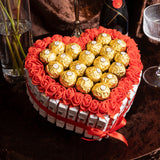 Corazón bombones ferrero rocher para regalar por San Valentín