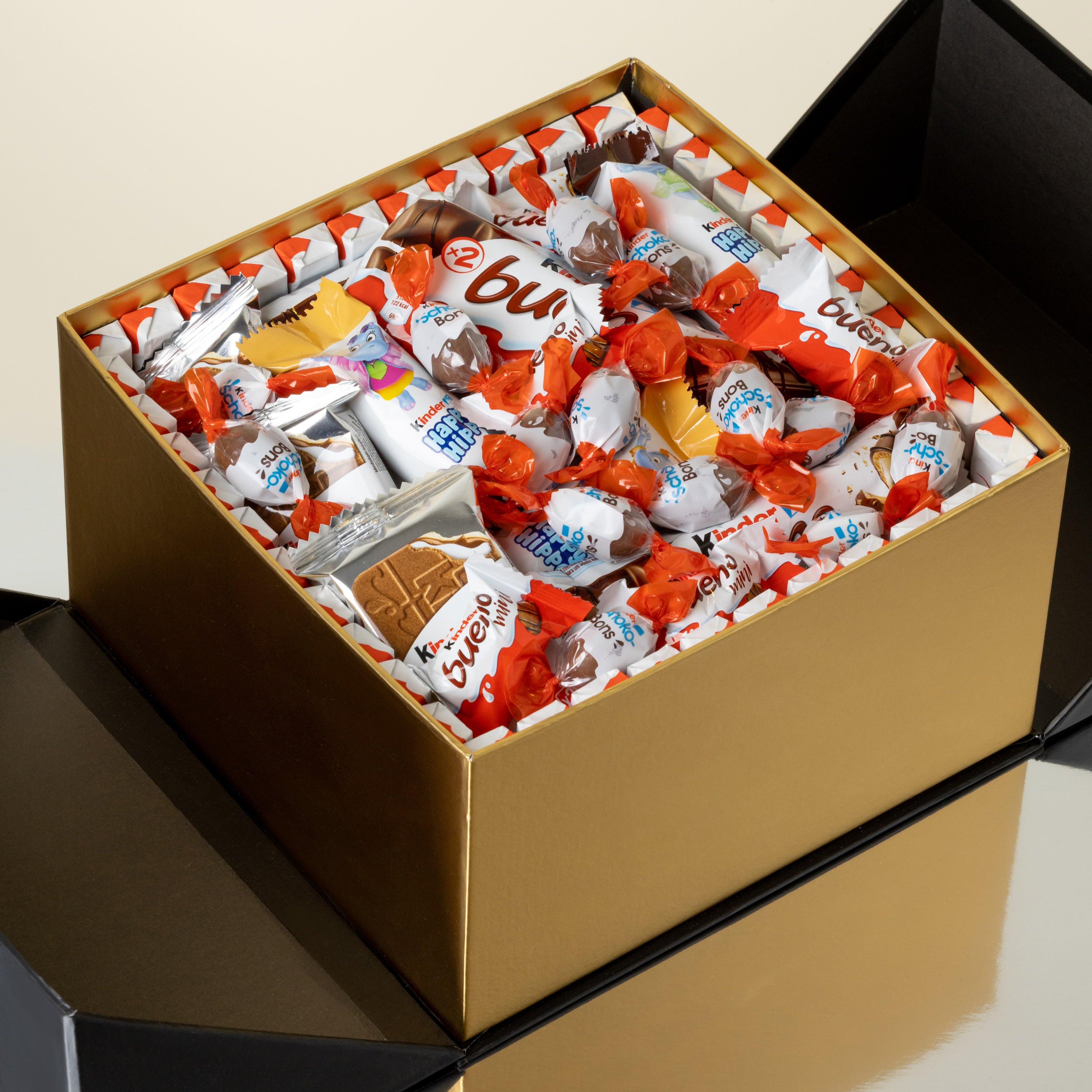 caja premium de chocolates kinder para regalar