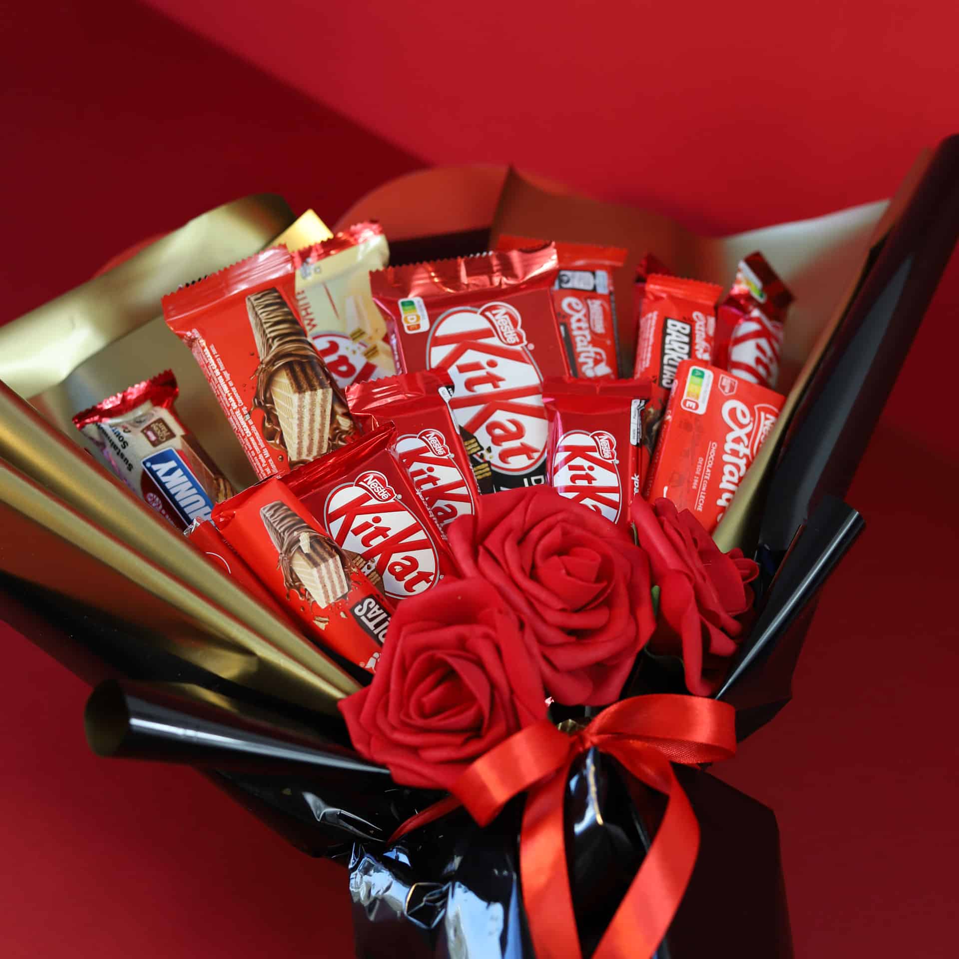 Ramo dulce y romántico ideal para San Valentín o aniversarios.
