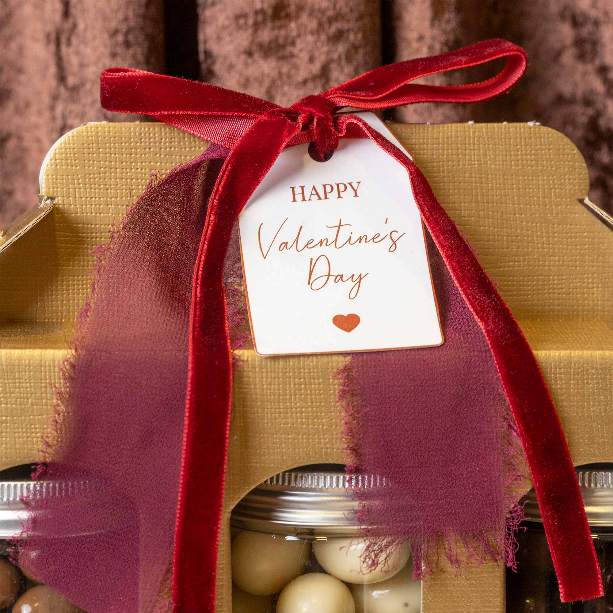 lazos y etiquetas de san valentín para regalar 