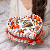 Cesta de kinder para regalar a tu pareja por san valentín
