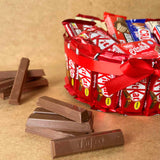 Cesta regalo Kit Kat para cumpleaños y ocasiones especiales.
